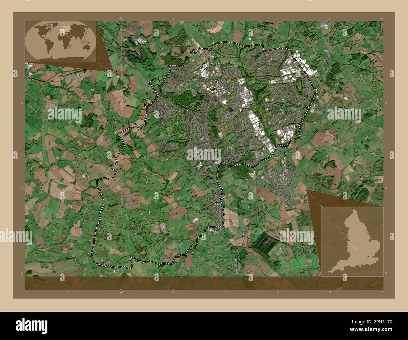 Redditch, non metropolitan district of England Great Britain. Low