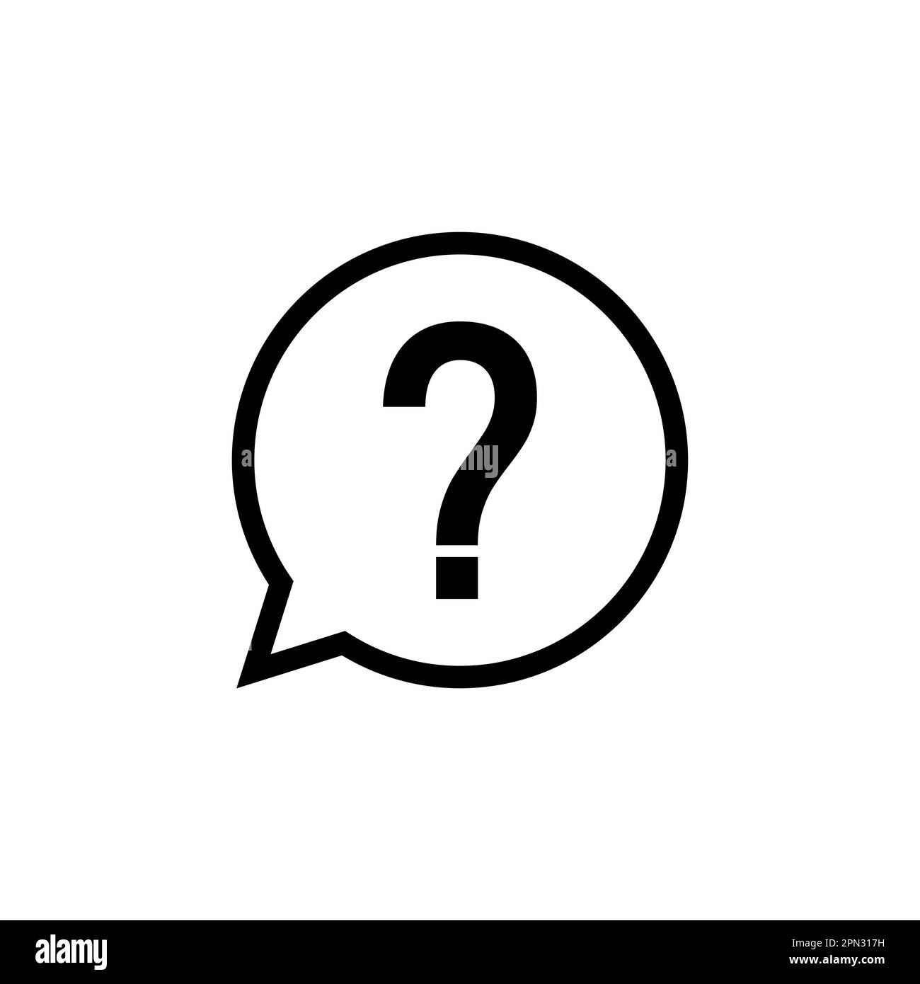 Question icon vector. question mark icon vector Stock Vector Image