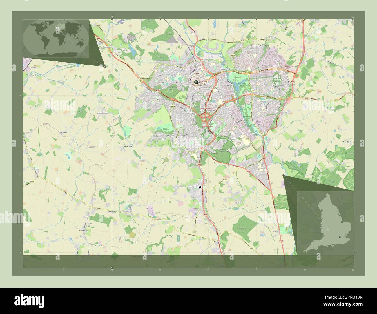 Redditch, non metropolitan district of England - Great Britain. Open ...