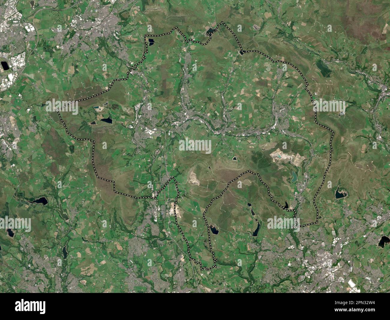 Rossendale, non metropolitan district of England Great Britain. Low