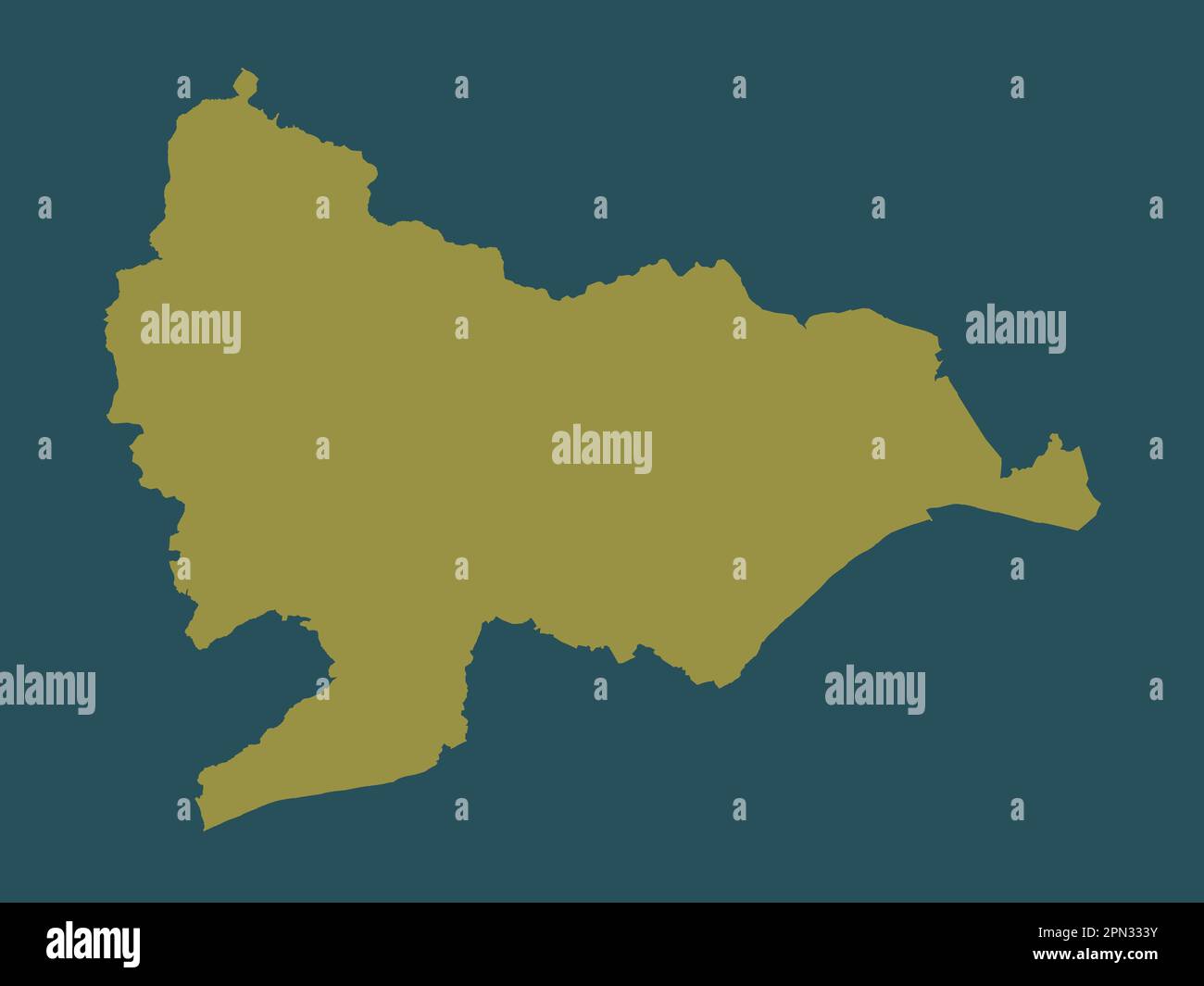 Rother Postcode Rother outline map hi-res stock photography and images - Alamy