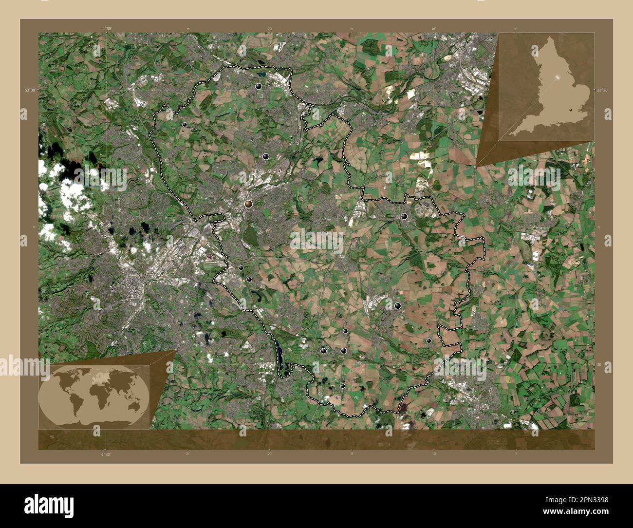 Warmingham Map Rotherham, administrative county of England - Great Britain. Low ...
