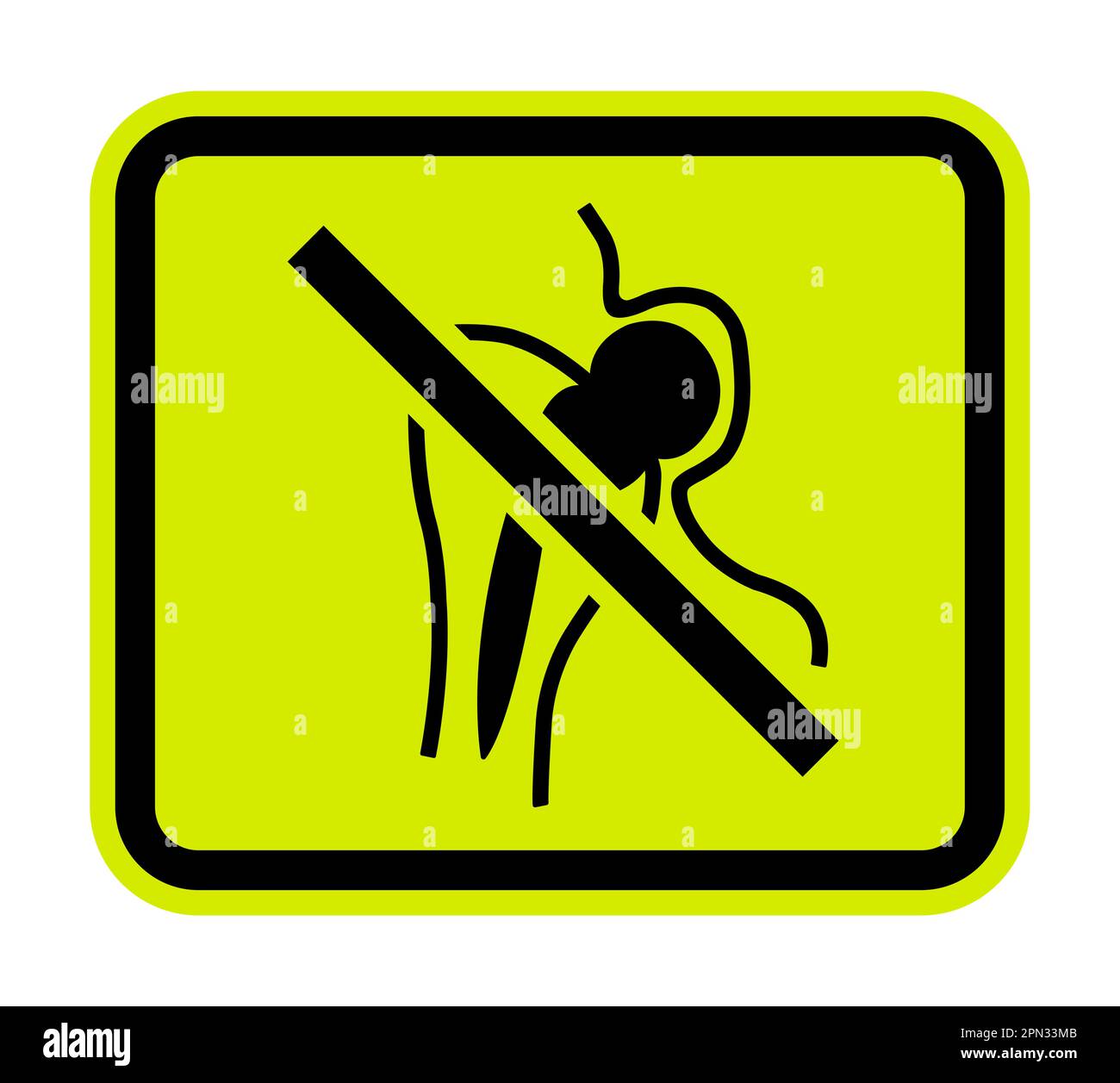 No Access For People With Metallic Implants Stock Vector