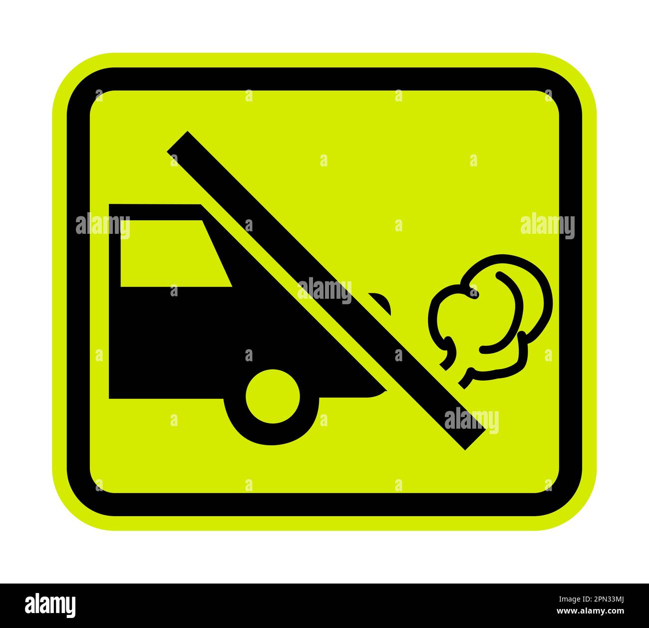 Do Not Switch On Engine Symbol Stock Vector
