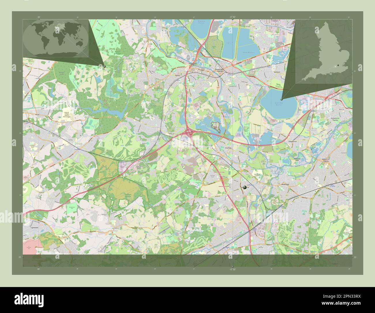 Runnymede, non metropolitan district of England Great Britain. Open