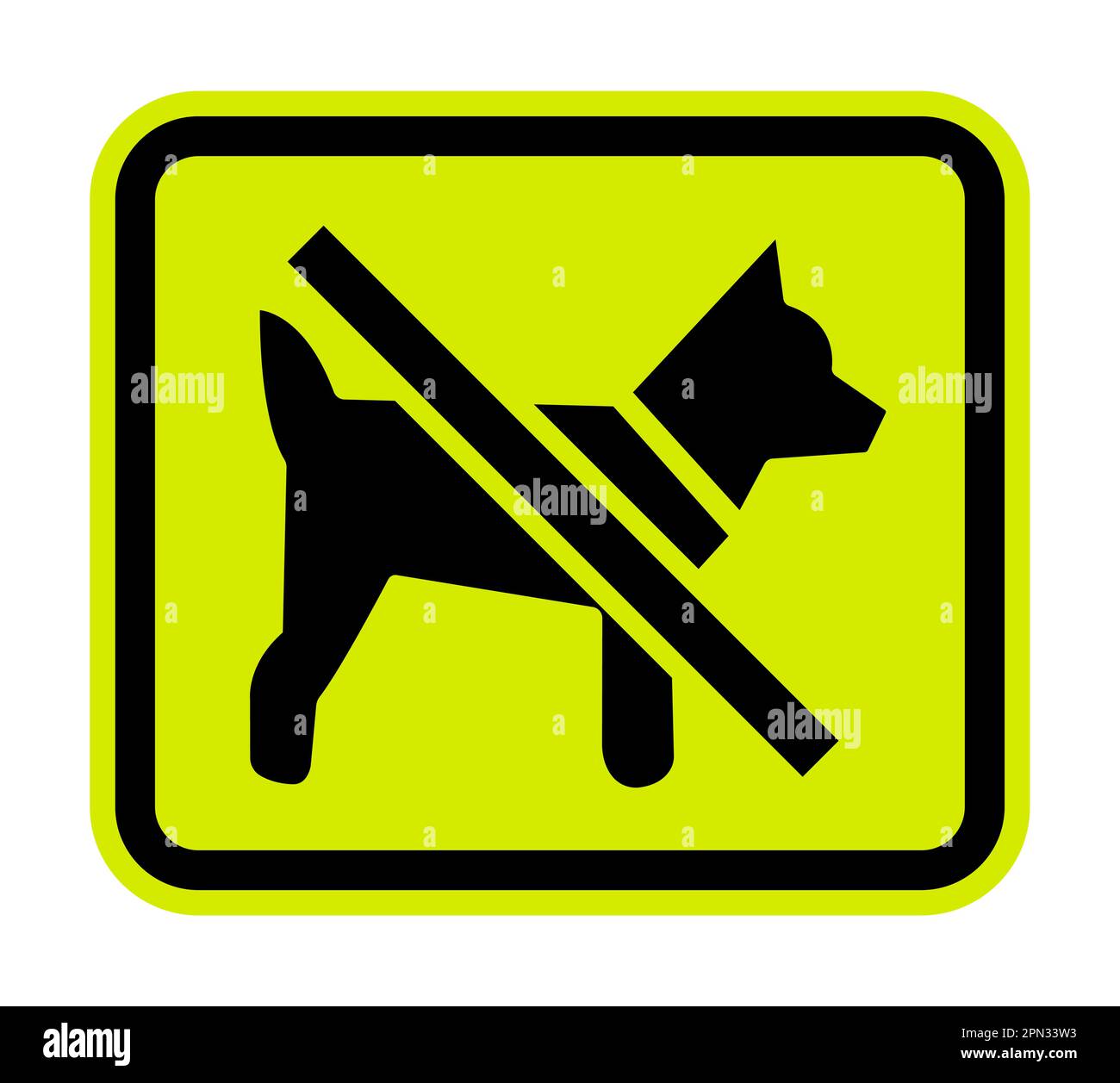 No Dogs Symbol Stock Vector