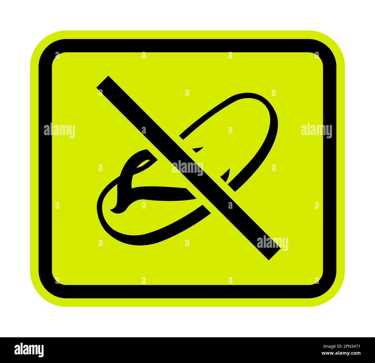 No Slipper On White Background Stock Vector