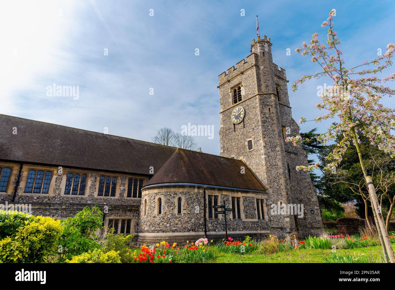 Scene of St. PETER and St. PAUL, THE PARISH CHURCH OF BROMLEY in the ...