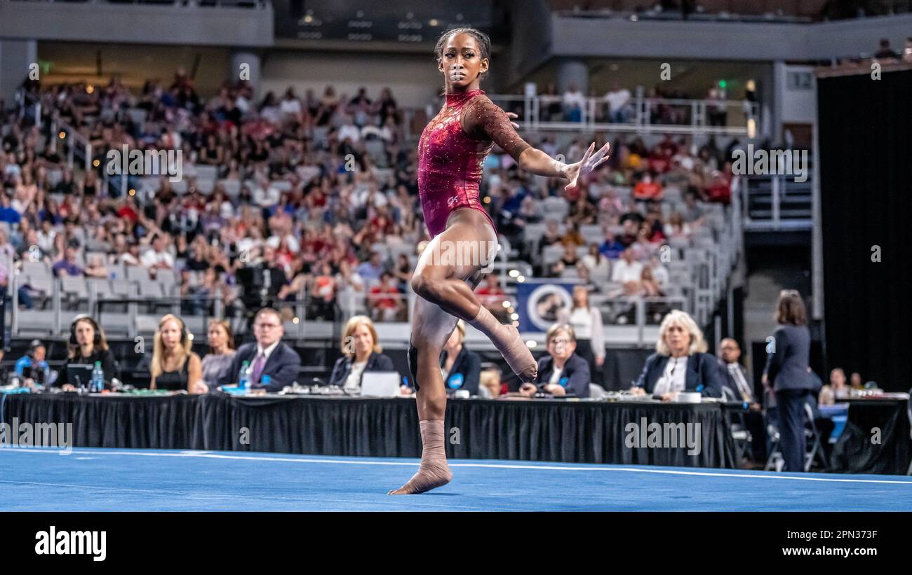 Fort Worth, USA. 15th Apr, 2023. The University of Oklahoma's Danae