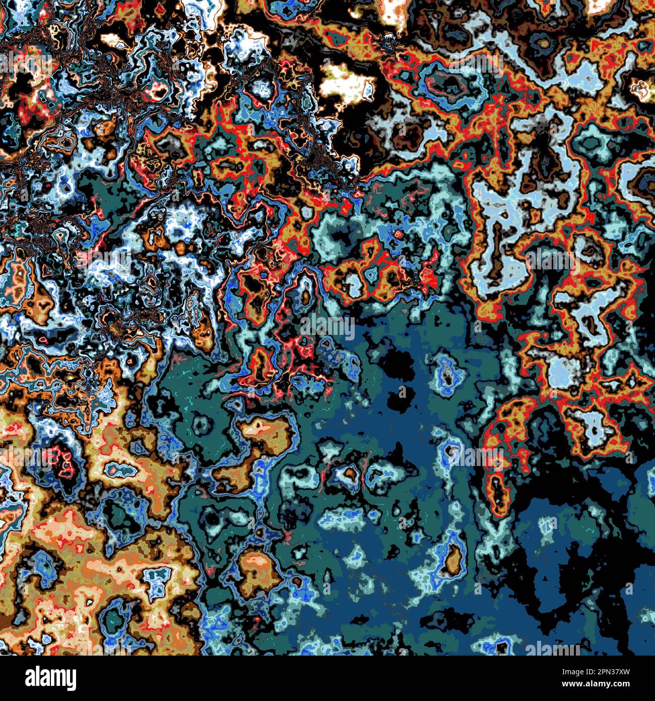 Multicolored grunge texture. Composition of different color patterns ...