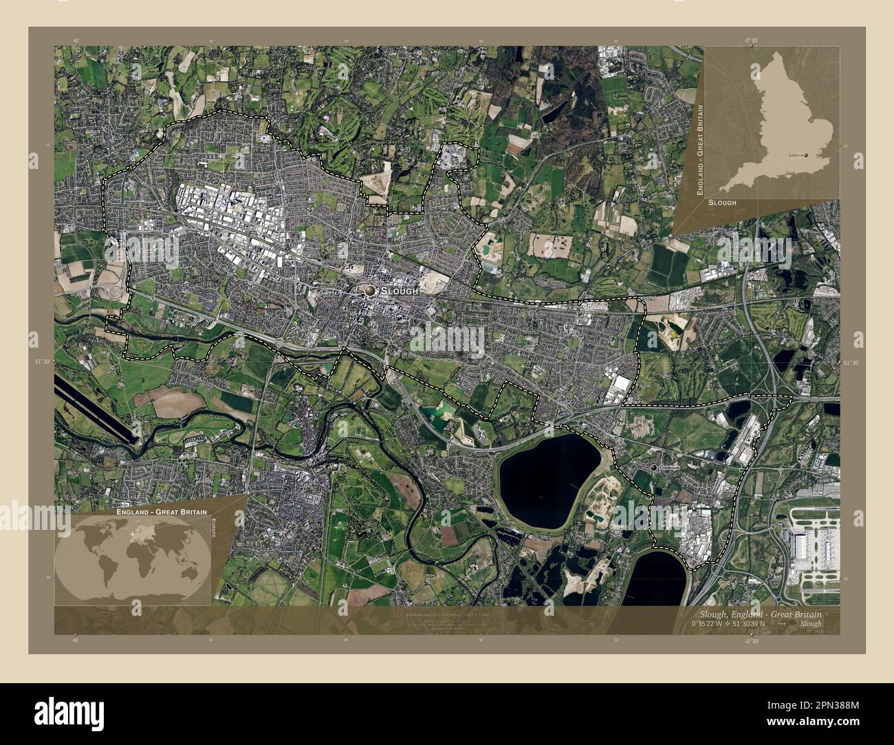 Slough, administrative county of England Great Britain. High