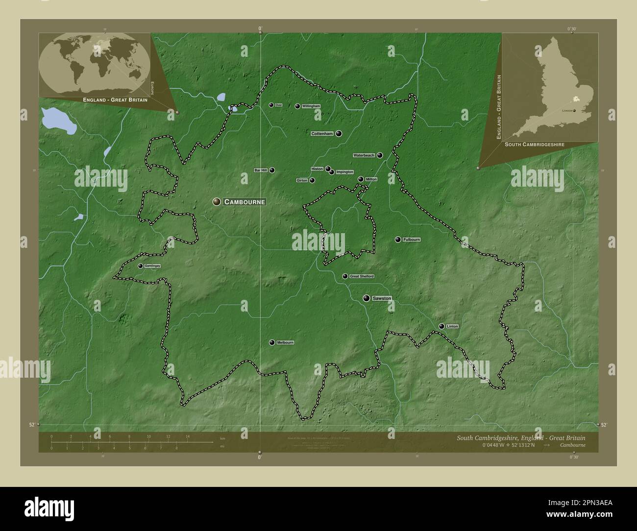 South Cambridgeshire, non metropolitan district of England Great