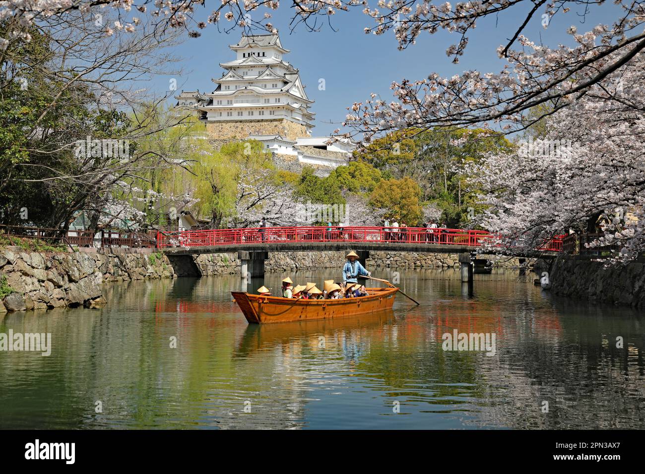 Himeji Castle And Cherry Blossom, Japan Stock Photo Alamy