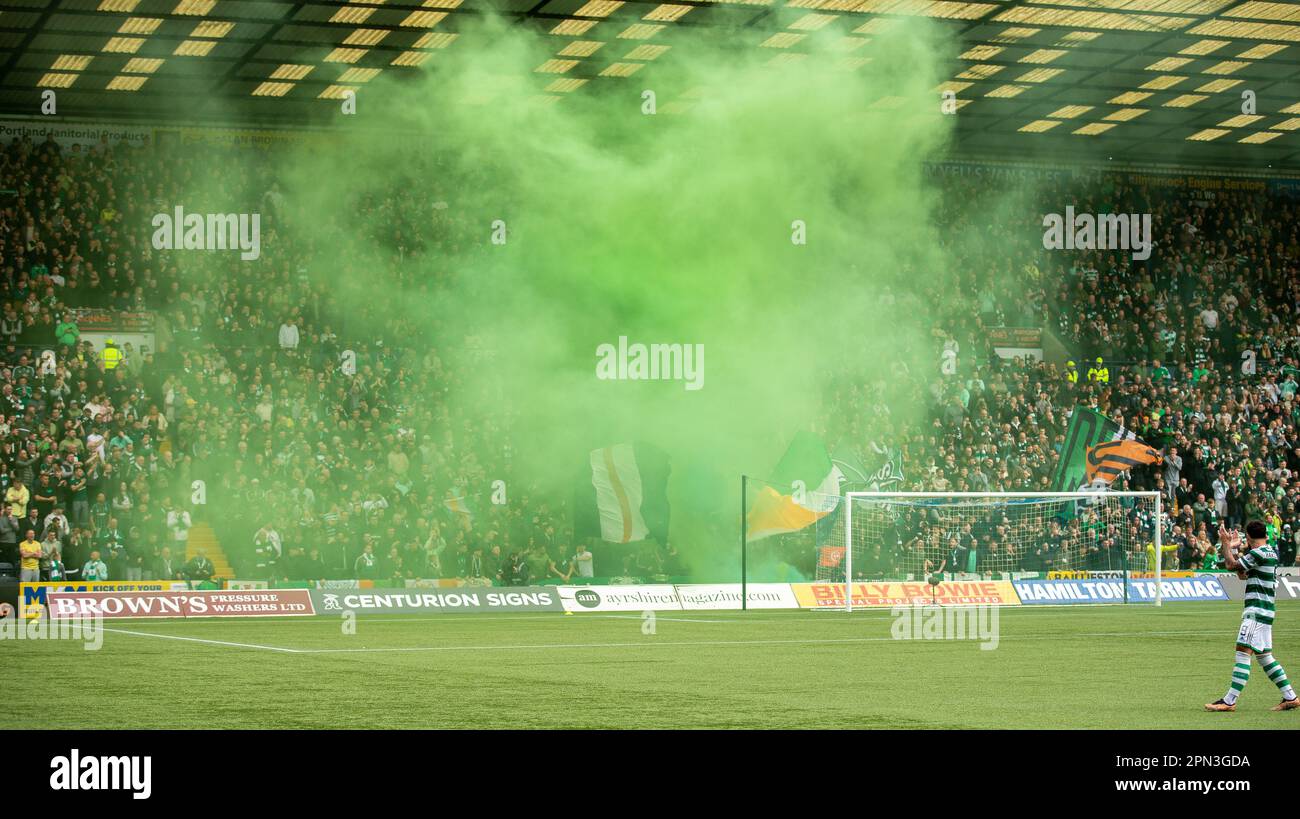 Kilmarnock, Scotland, UK. 16th April 2023; Rugby Park, Kilmarnock