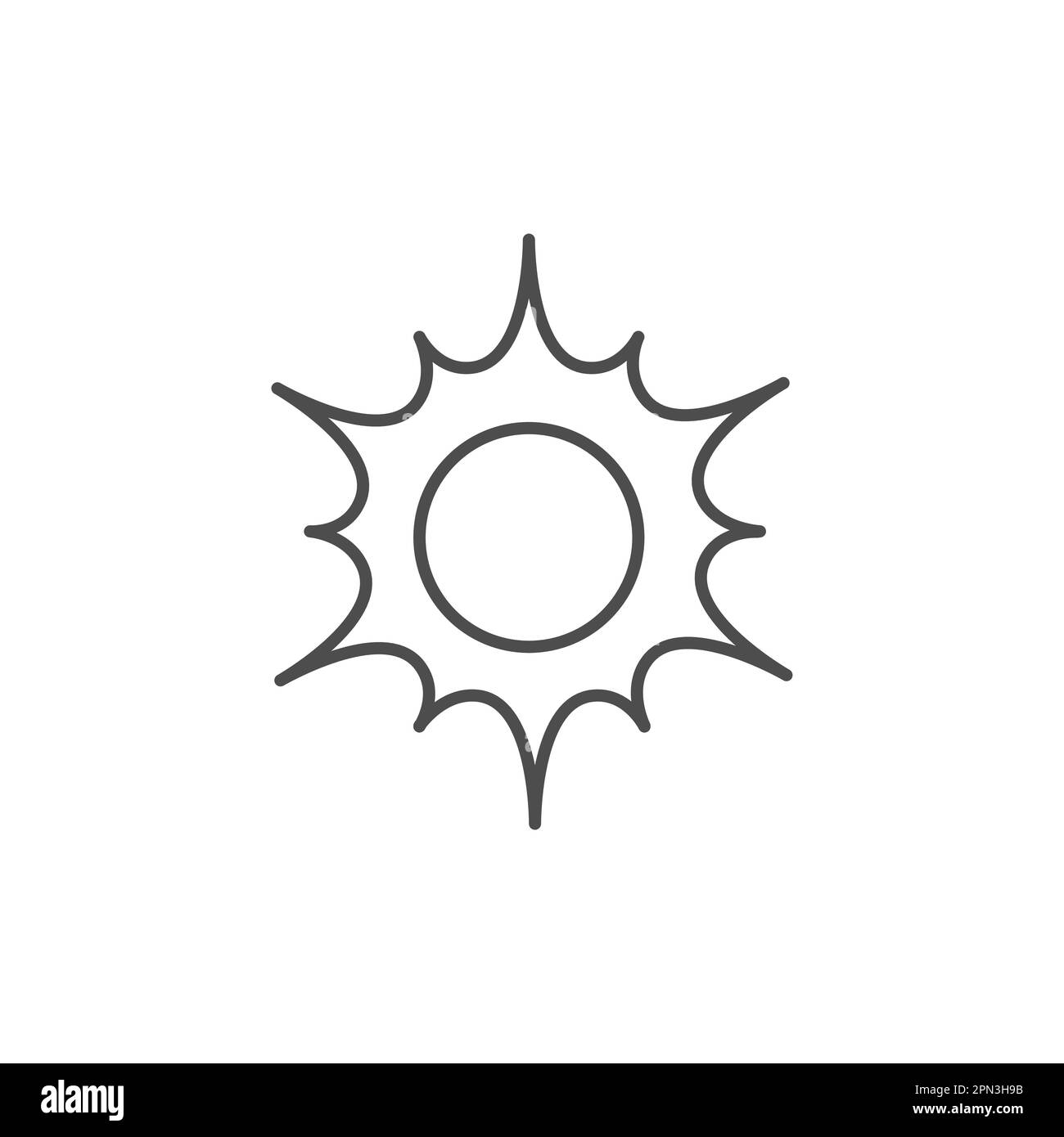 Sun related vector linear icon Stock Vector Image & Art - Alamy