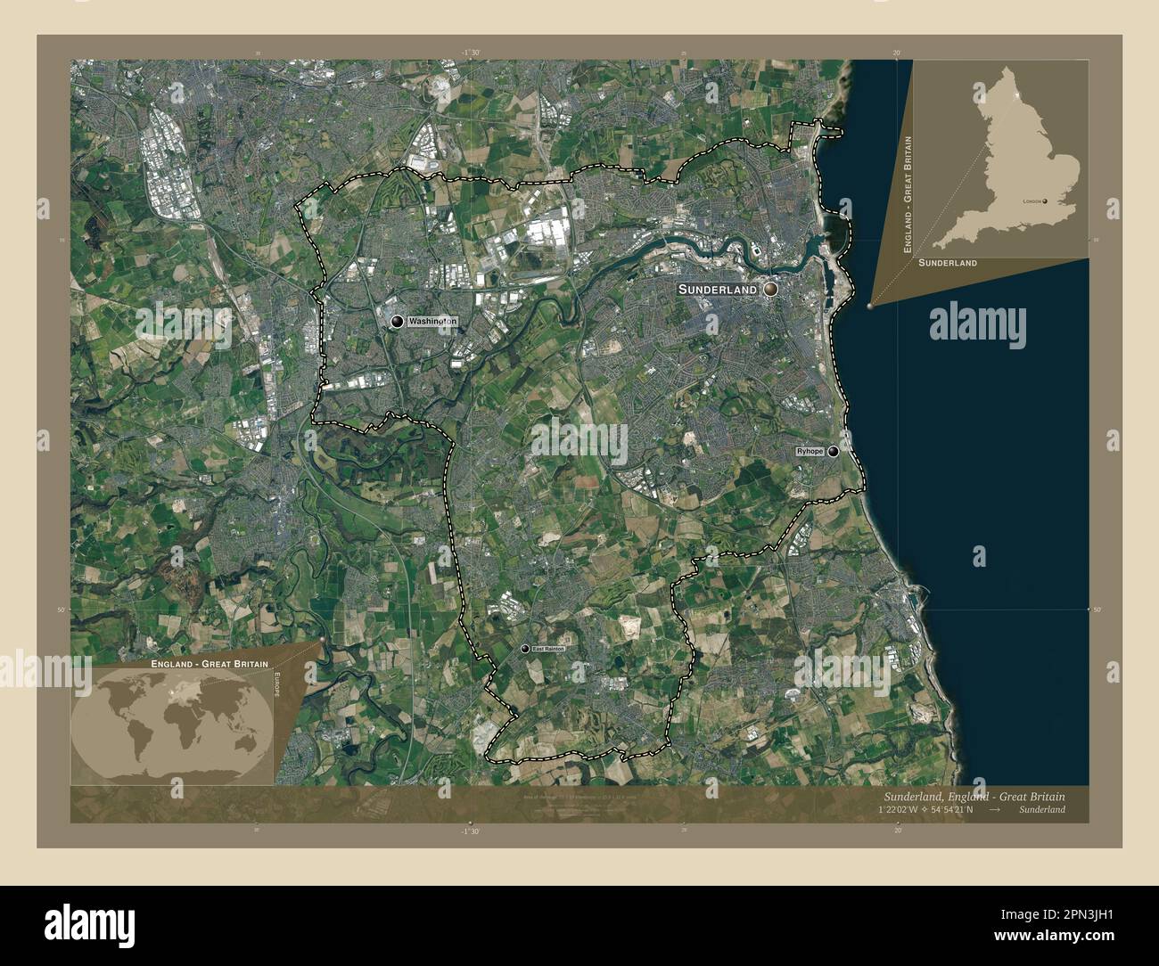 Sunderland, unitary authority of England Great Britain. High