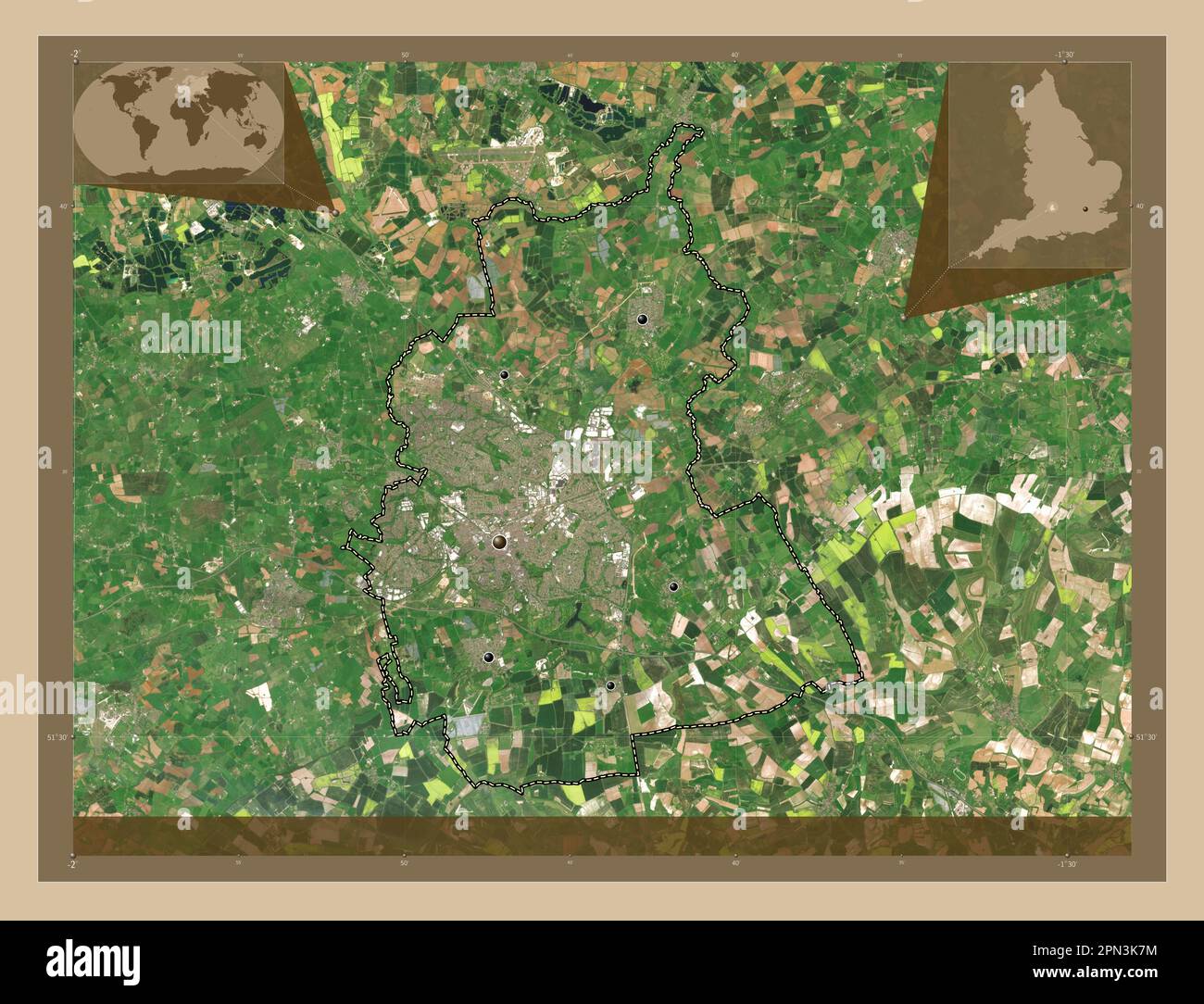 Swindon, unitary authority of England - Great Britain. Low resolution ...