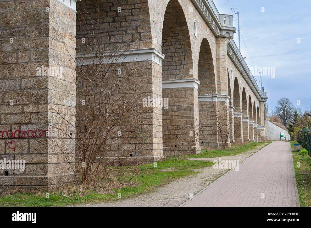 Neisse viaduct in Görlitz Stock Photo