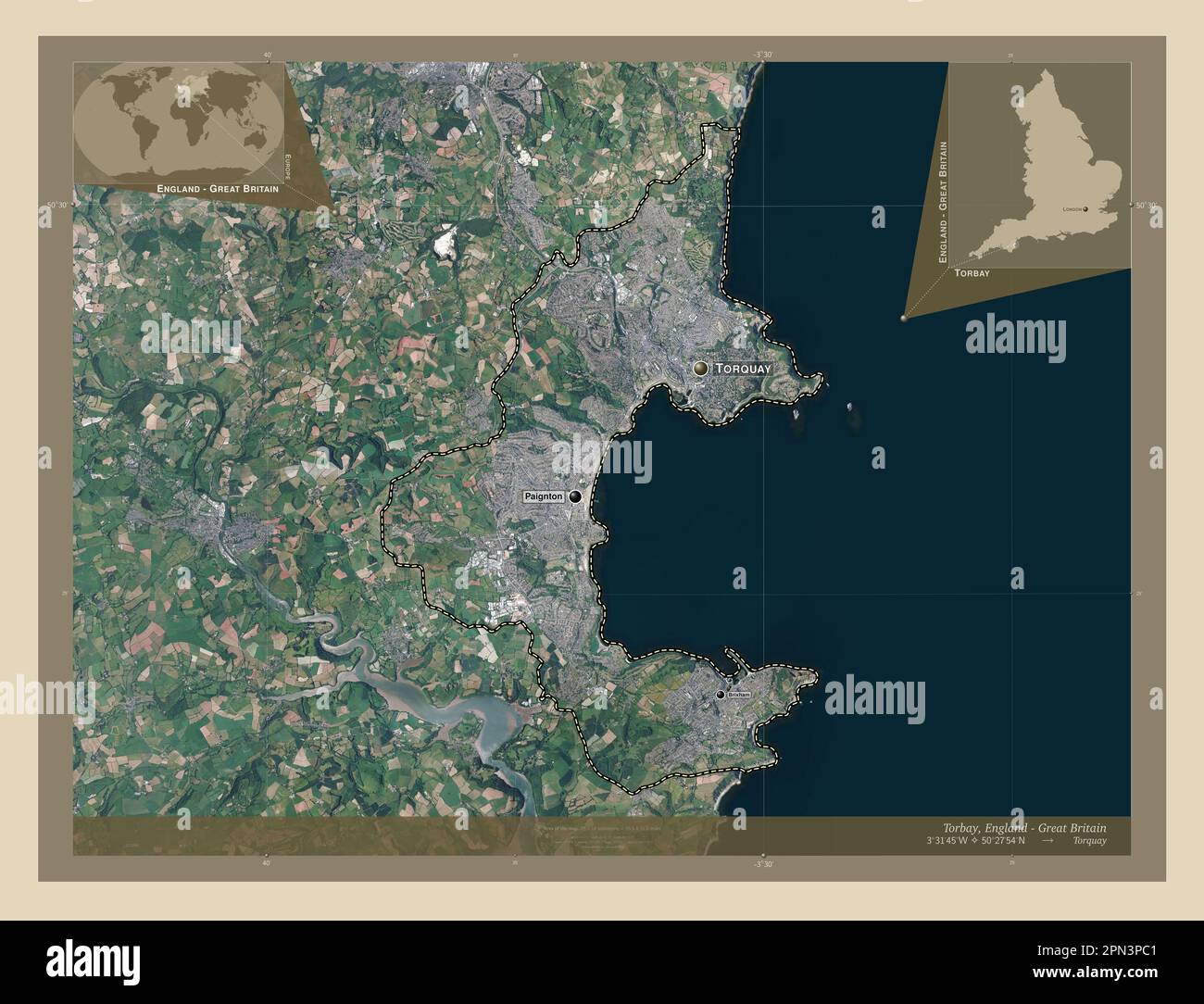 Torbay, unitary authority of England Great Britain. High resolution