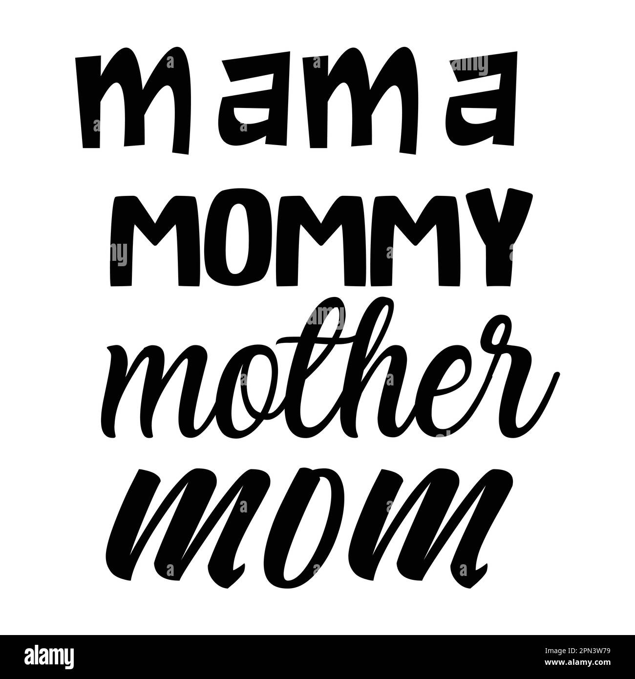 Mama Mommy Mother Mom Mothers Day Typography Shirt Design For Mother Lover Mom Mommy Mama