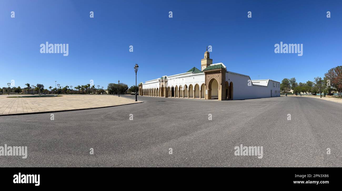 Rabat, Morocco: he Ahl Fas Mosque, commissioned by the Alaouite sultan Mohammed ben Abdallah in the 18th century, near the Royal Palace of the city Stock Photo