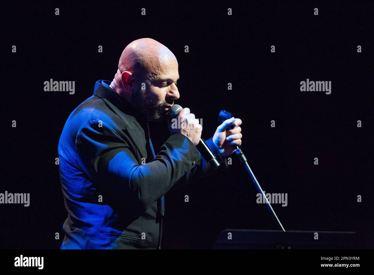 Rome, Italy. 15th Apr, 2023. Raiz Sing on stage during Raiz - Raiz ...