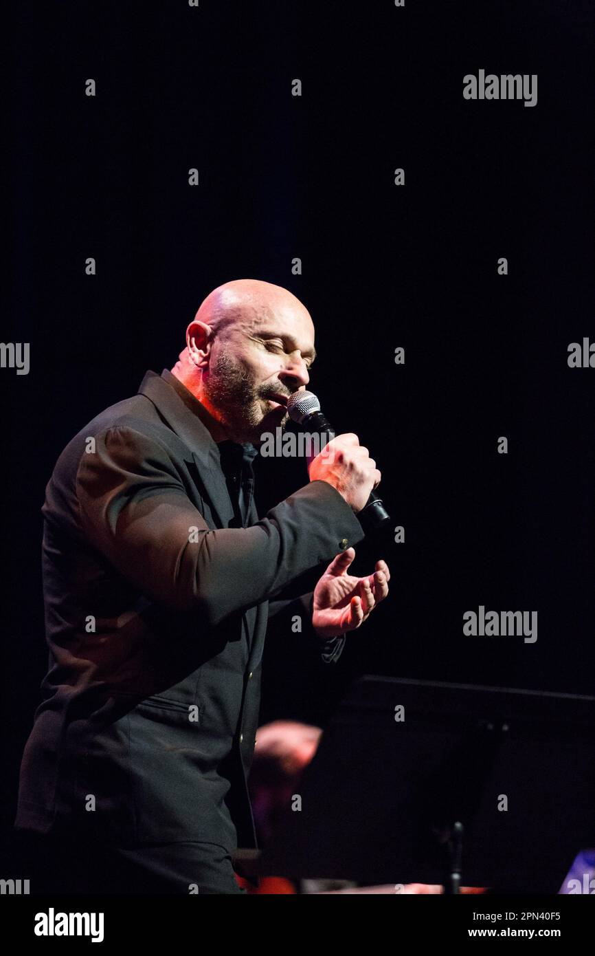 Rome, Italy. 15th Apr, 2023. Raiz Sing on stage during Raiz - Raiz ...
