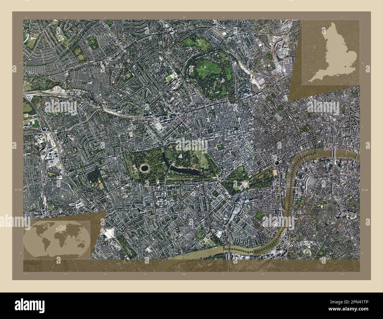 Whitminster Map City of Westminster, london borough of England - Great Britain. High ...
