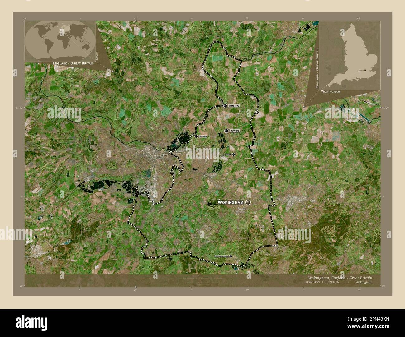 Wokingham, unitary authority of England - Great Britain. High ...