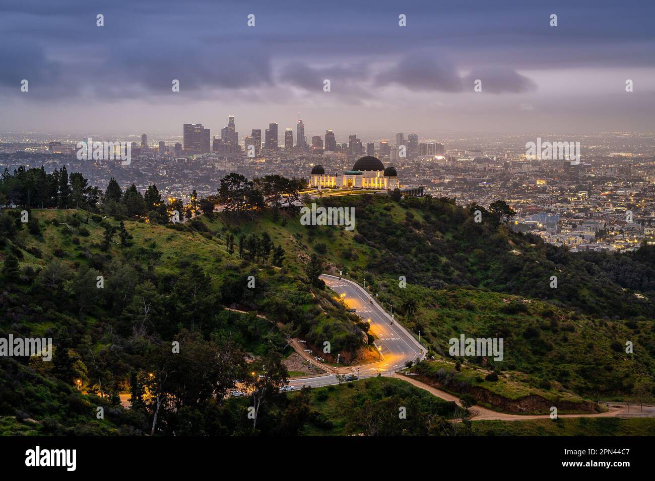 Griffith Park at Sunrise Stock Photo - Alamy