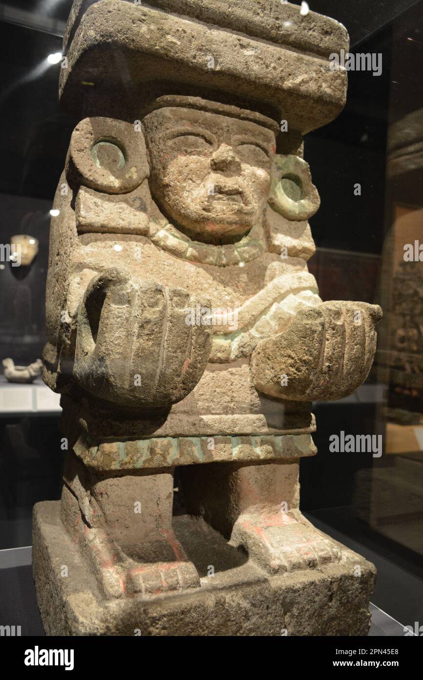 Teotihuacan Goddess related to the water and the maize. Princeton University Museum Stock Photo