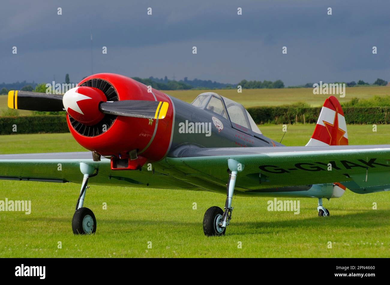 Yakovlev Yak-50, Old Warden, Biggleswade, Bedford, England, United Kingdom. Stock Photo