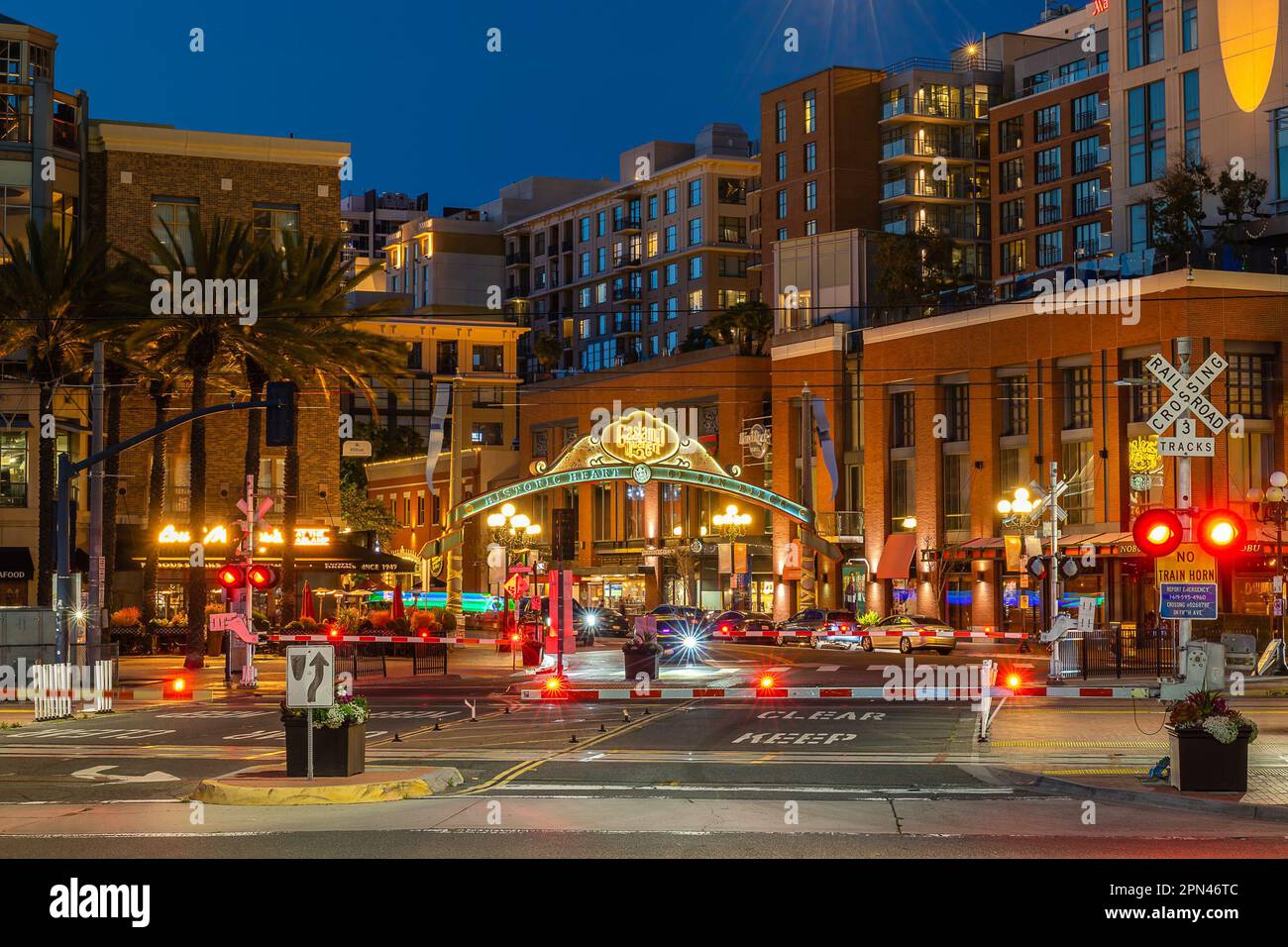 The Gaslamp Quarter Stock Photo Alamy
