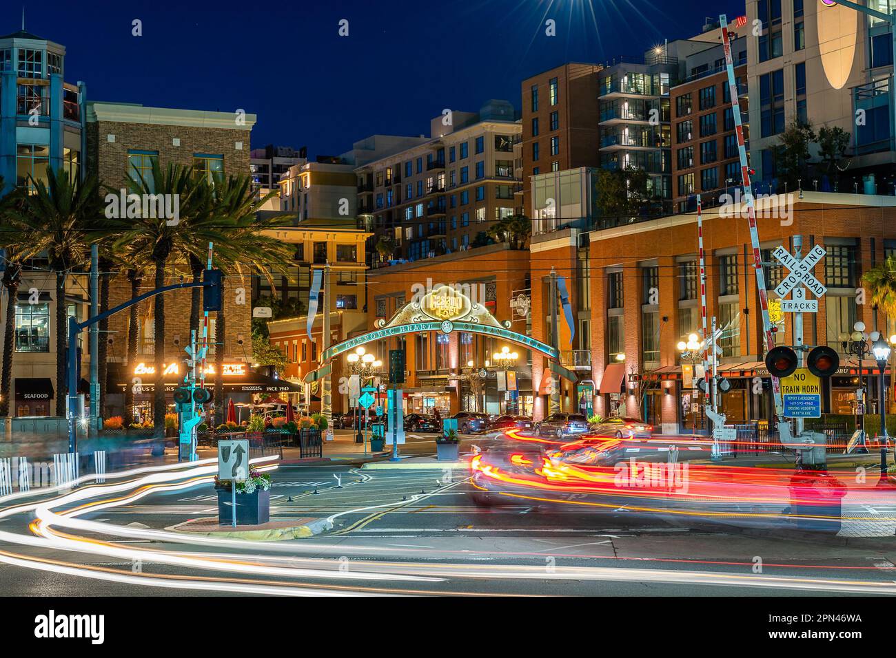 The Gaslamp Quarter Stock Photo Alamy