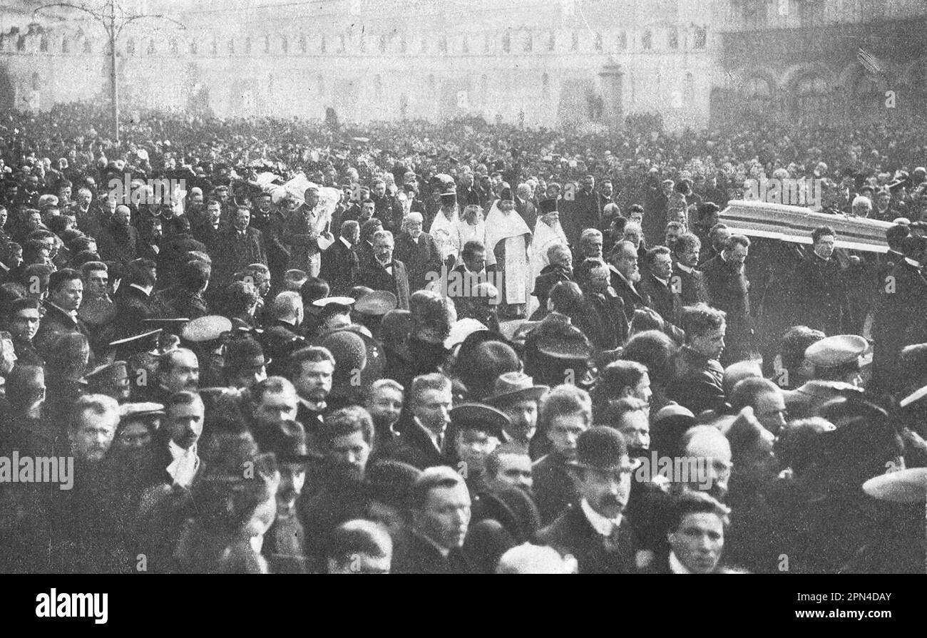 Funeral procession at the funeral of Sergei Muromtsev. Photo from 1910