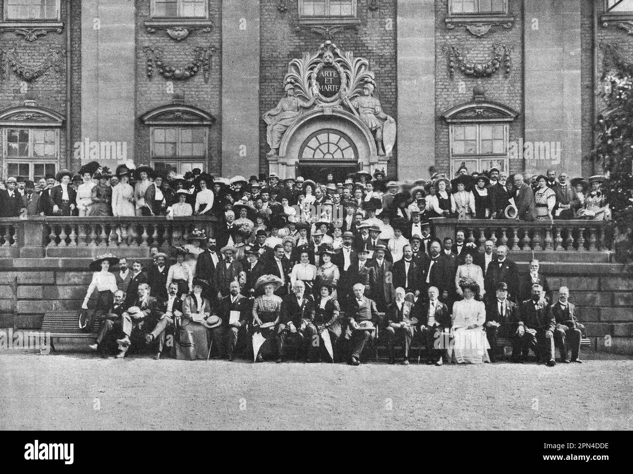 Participants of the Peace Congress in Stockholm in 1910. Stock Photo