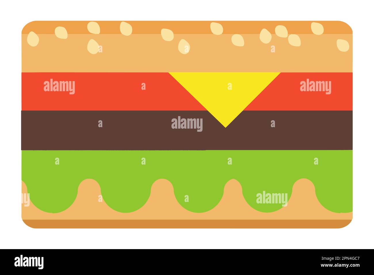 Here is a graphic image of a cheeseburger that is a vector Stock Vector ...