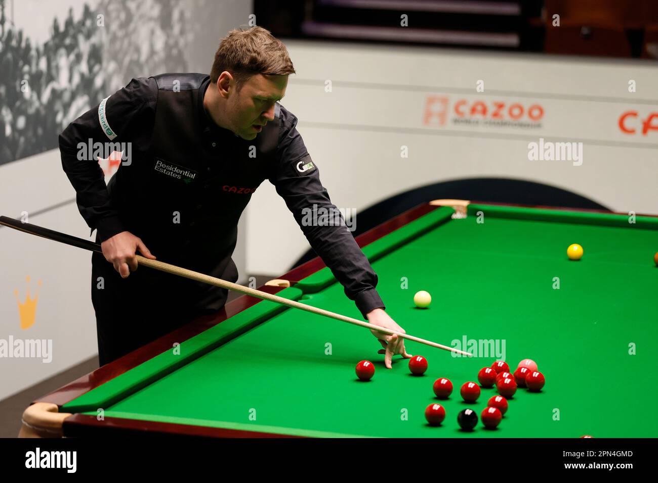 Ricky Walden during day two of the Cazoo World Snooker Championship at the Crucible Theatre, Sheffield