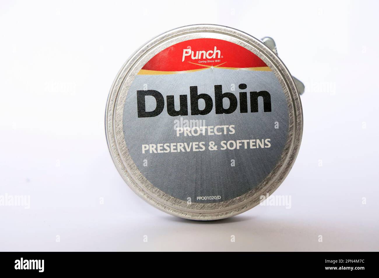 old tin of Dubbin wax for boots and shoes Stock Photo - Alamy