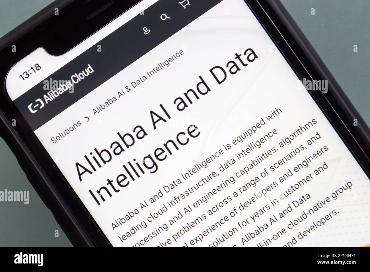 Vancouver, CANADA Apr 15 2023 site of Alibaba Cloud seen in