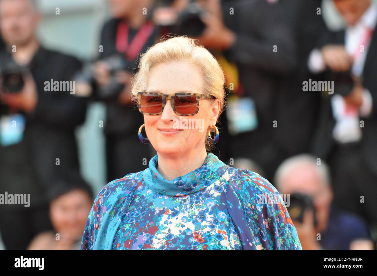 "The Laundromat" red carpet Meryl Streep Venice 76 Stock Photo Alamy