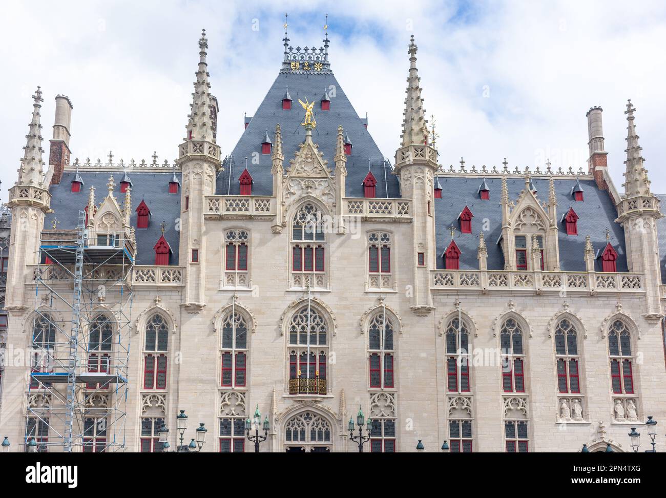 Provinciaal Hof (Provincial Court), Markt, Brugge (Bruges), West Flanders Province, Flemish Region, Belgium Stock Photo