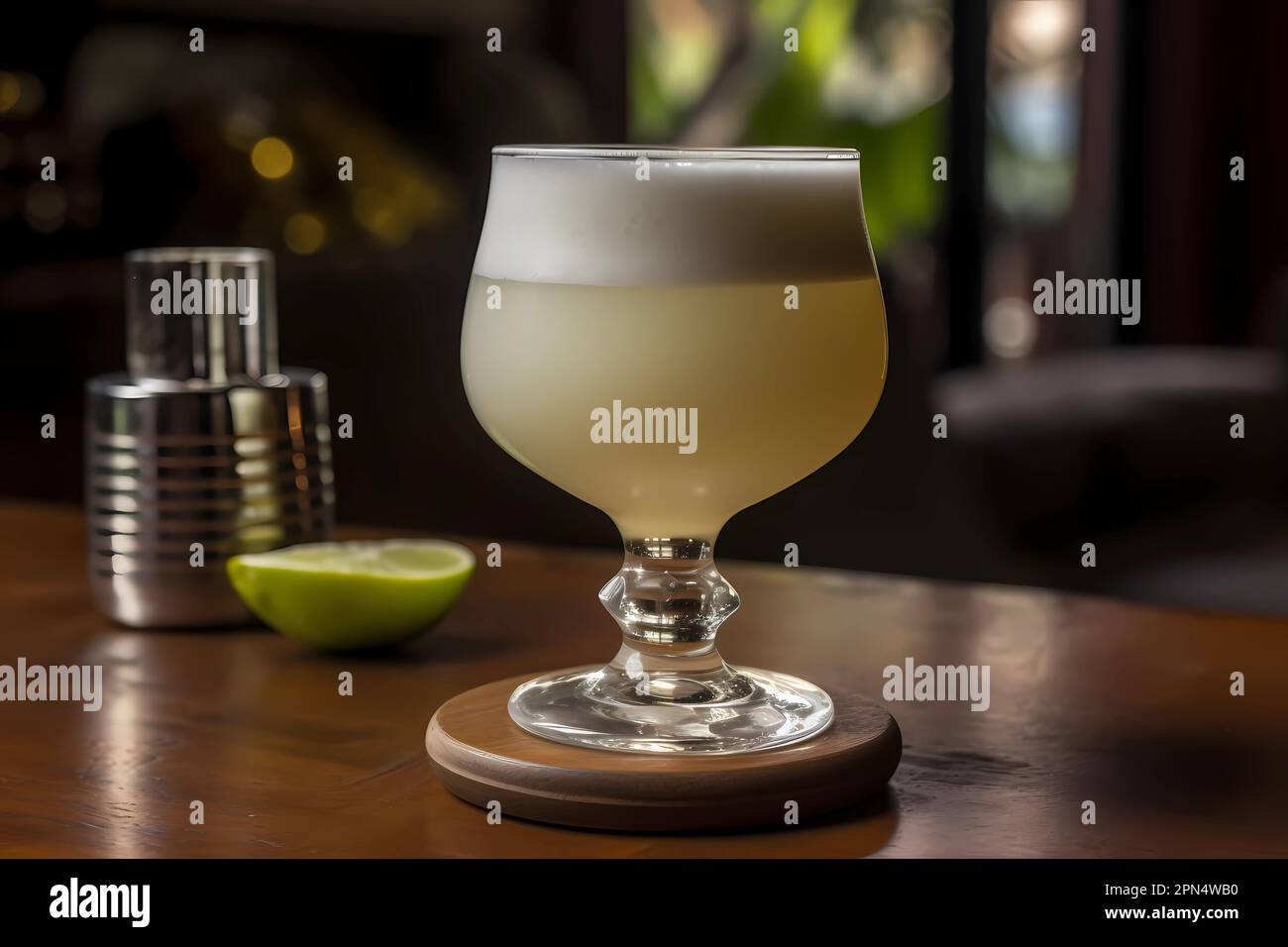 Pisco Sour Originated in Peru, made with Pisco, lime juice, simple