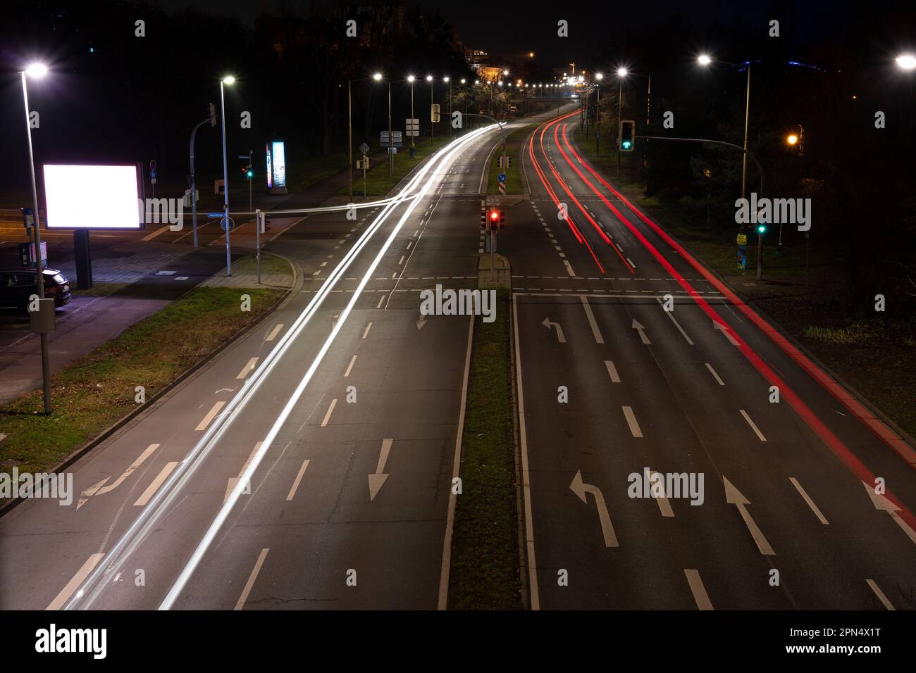 Long exposure car headlights hi-res stock photography and images - Alamy