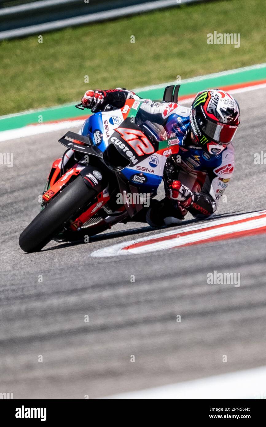 Texas, USA. 16th Apr, 2023. Alex Rins #42 with April Racing in action ...