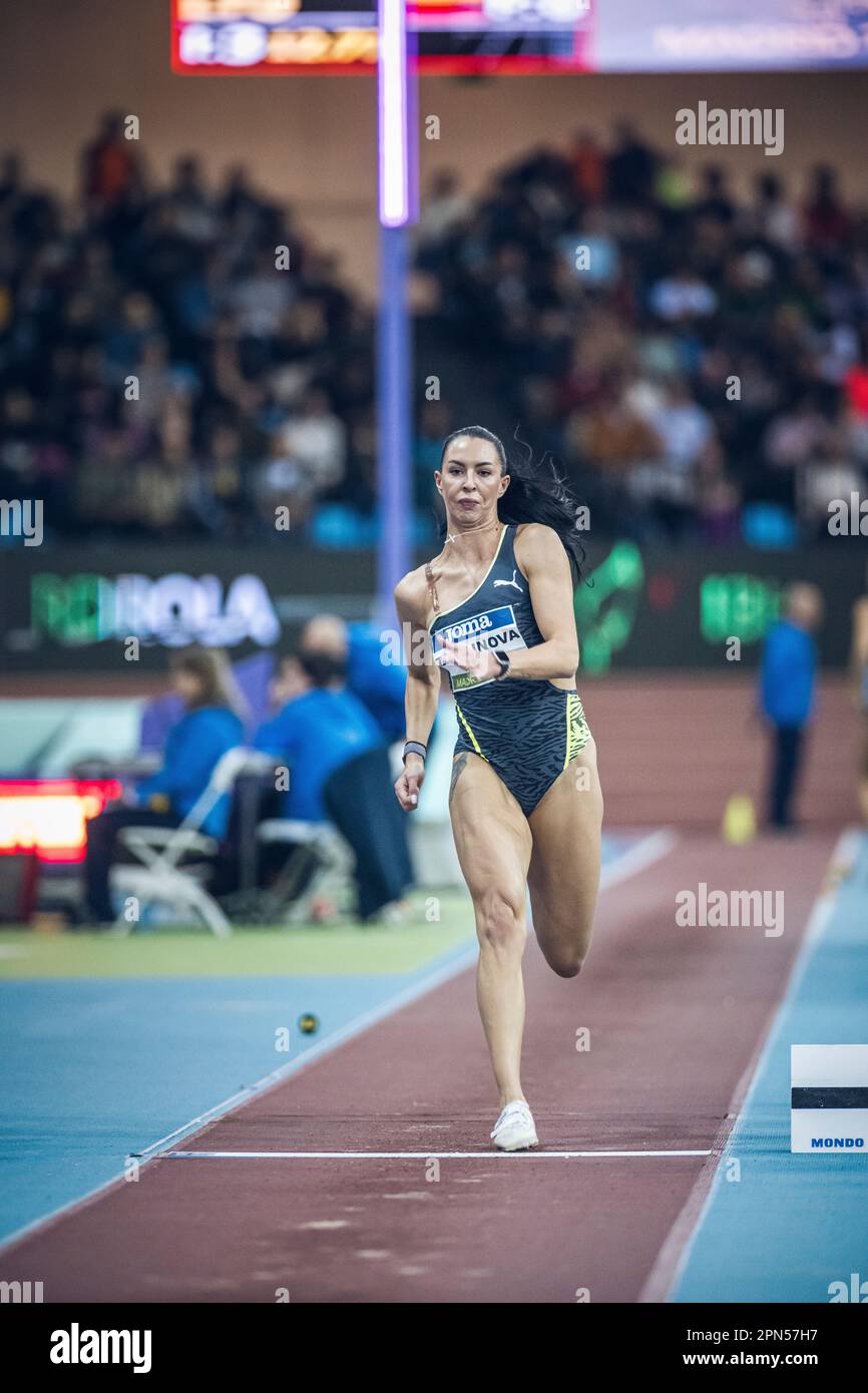 Diana Zagainova participating in the Madrid Indoor Tour of Madrid 2023. Stock Photo