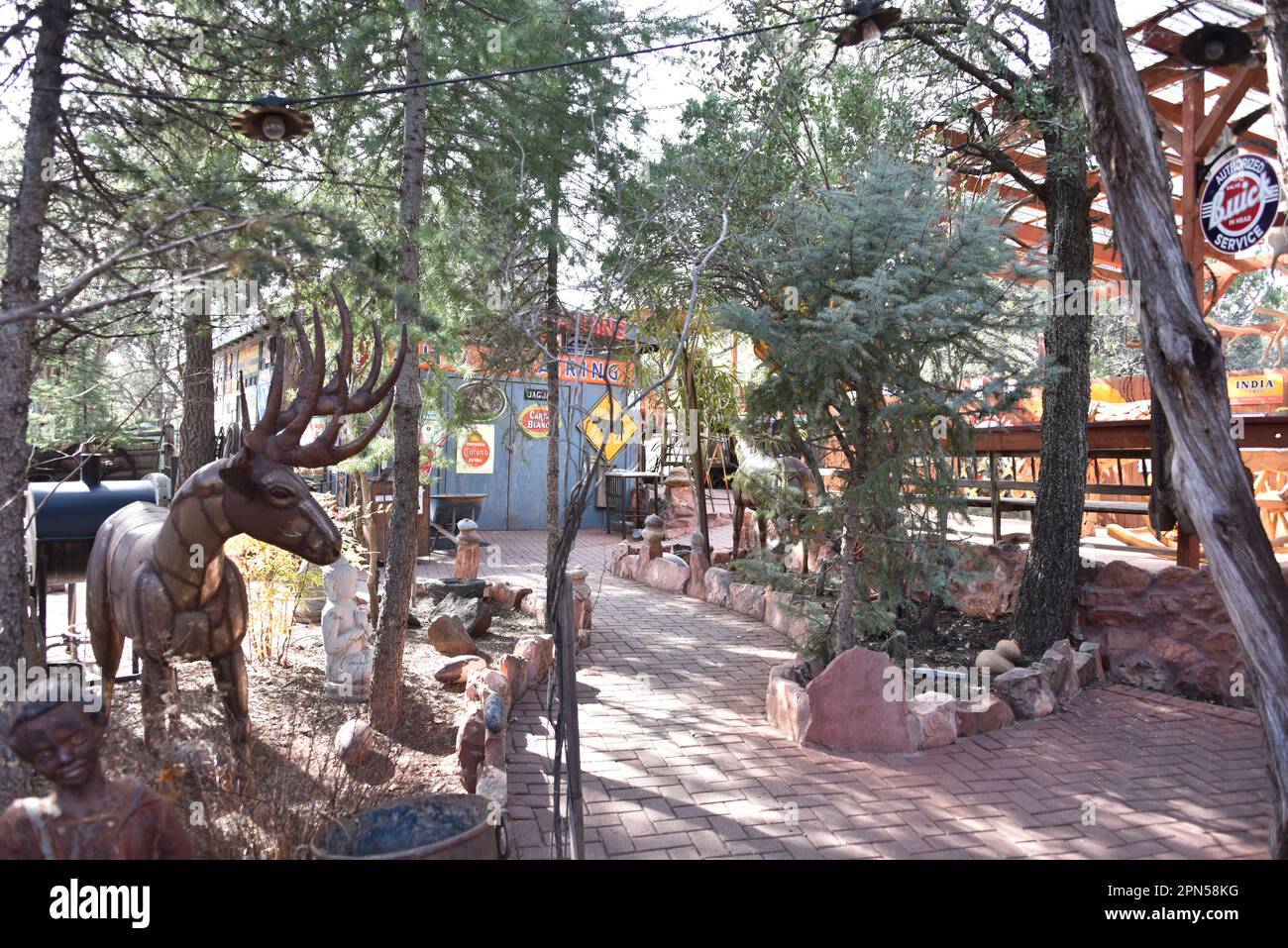 Sedona, AZ USA 1/13/2023. Son Silver West Galleries. Beautiful vintage