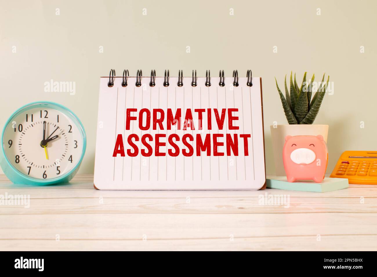 Formative Assessment text on paper in a beautiful envelope. Stock Photo