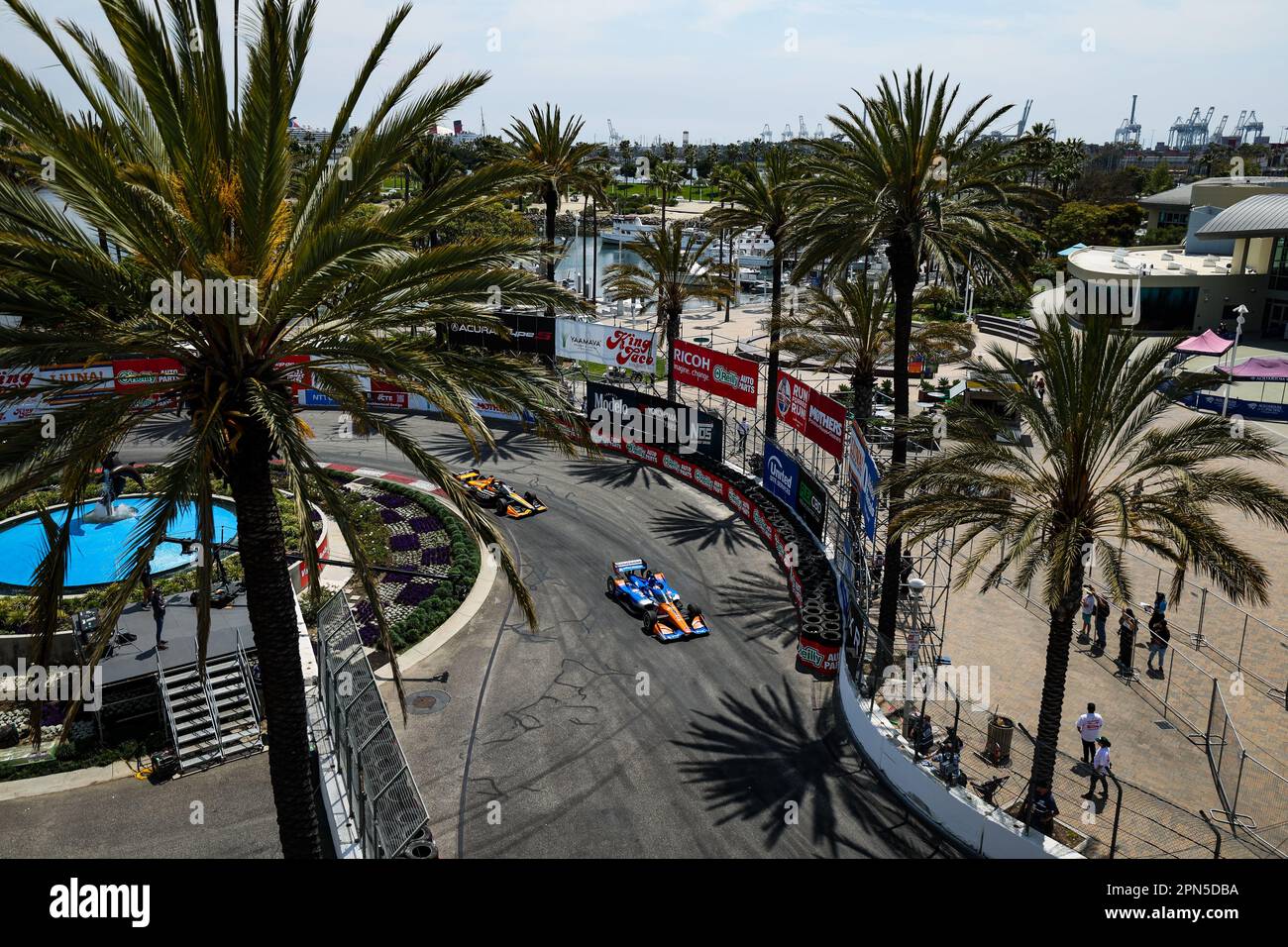 Long Beach, USA. 16th Apr, 2023. 09 DIXON Scott (usa), Chip Ganassi Racing, Dallara IR18 Honda, action during the Acura Grand Prix of Long Beach 2023, 3rd round of 2023 NTT IndyCar Series, from April 14 to 16, 2023 on the Streets of Long Beach, in Long Beach, California, United States of America - Photo Florent Gooden/DPPI Credit: DPPI Media/Alamy Live News Stock Photo