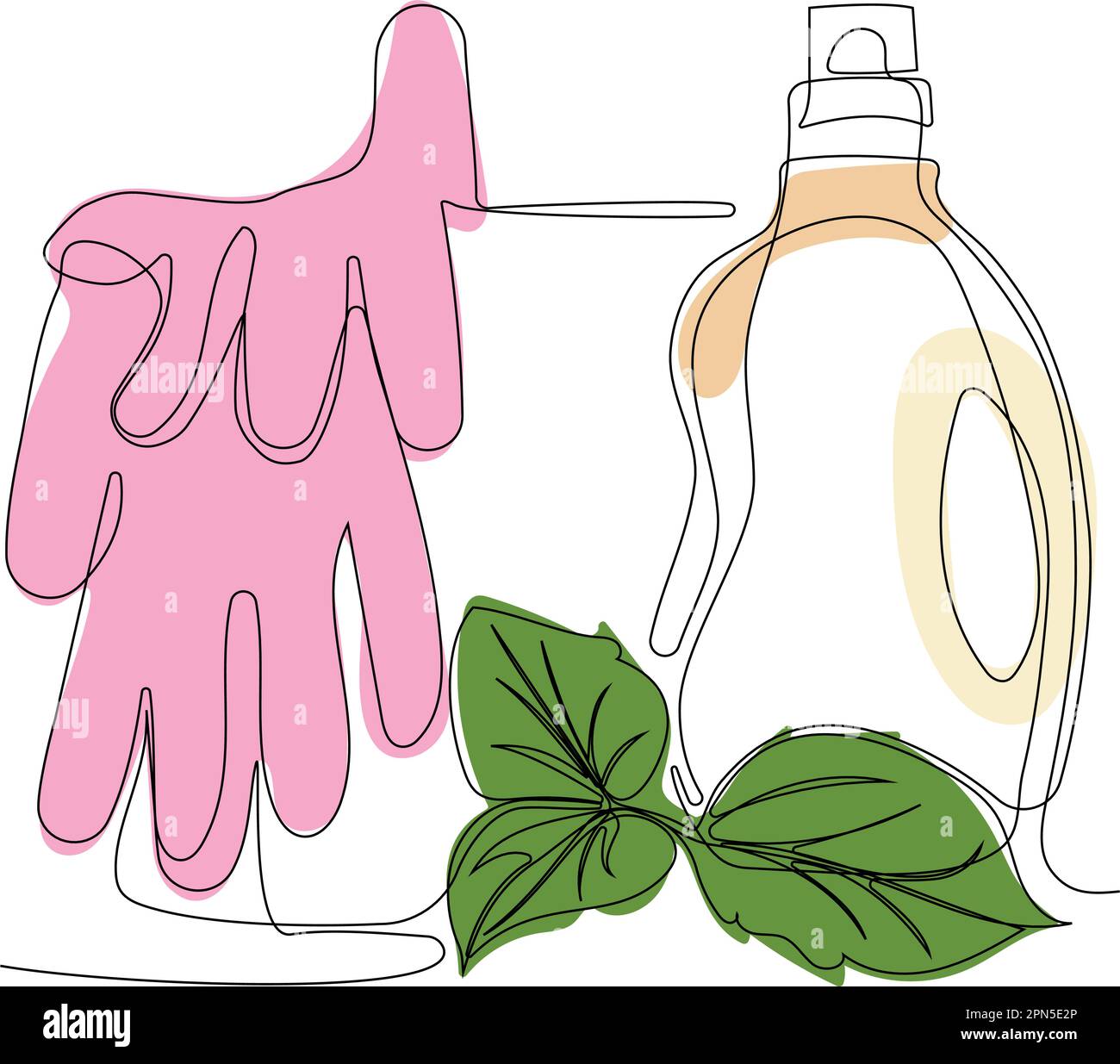 Home cleaning service landing page design concept, illustration of